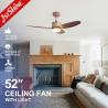 Buy cheap DC LED Ceiling Fan Manufacturer Rose Gold High Speed Energy Saving from wholesalers