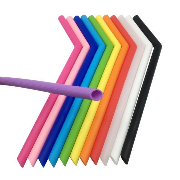 Bendy Tumblers Compatible Silicone Drinking Straws Assorted Color Soft And Bendable