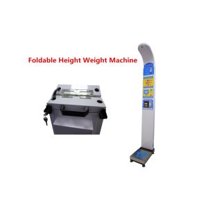 Foldable Body Mass Index Scale , Weighing Scale With Height Measurement