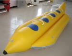 0.9mm PVC Inflatable Banana Boat Four Person Inflatable Boat For Lake