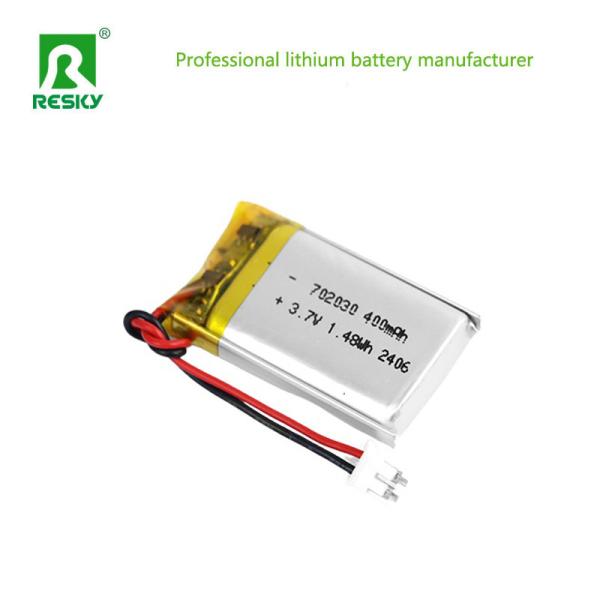 Lithium Polymer Battery Cell LP702030 3.7v 400mAh 1.48wh Rechargeable Batteries For GPS