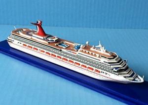 China Carnival Cruise Liberty Handcrafted Model Ships For Souvenir Promotional Gift on sale
