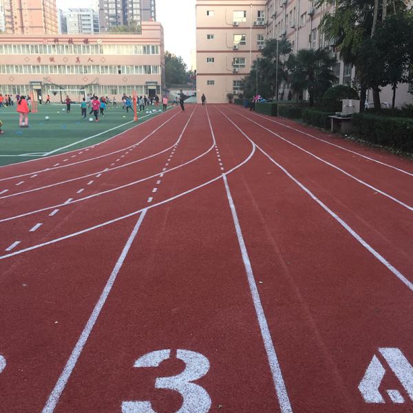 Soundproof Synthetic Sports Flooring Colorful Polyurethane Binder EPDM Rubber Running Track