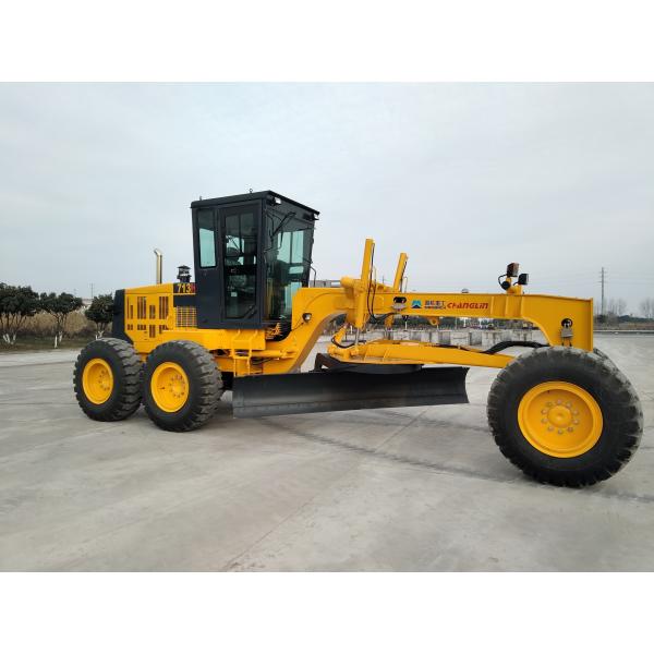 Komatsu 97kw Heavy Machinery Motor Grader With Air Conditioning