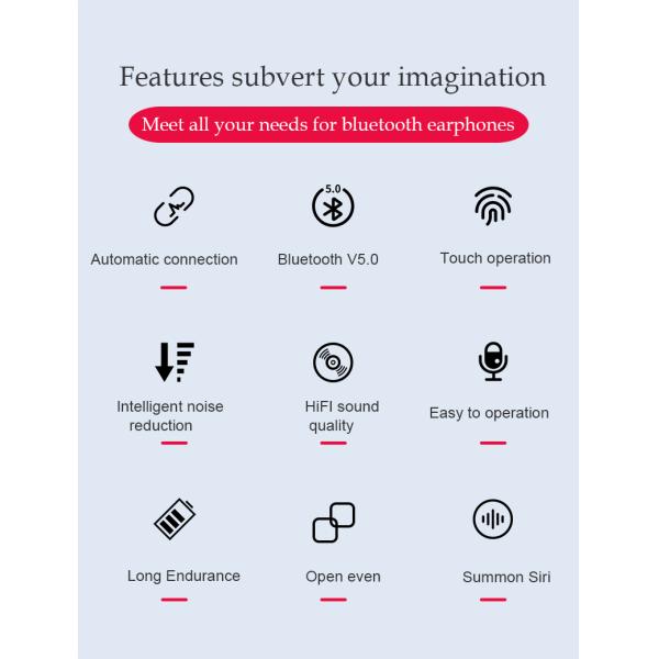 Noise Canceling TW50 150h Wireless TWS Mini True Bluetooth