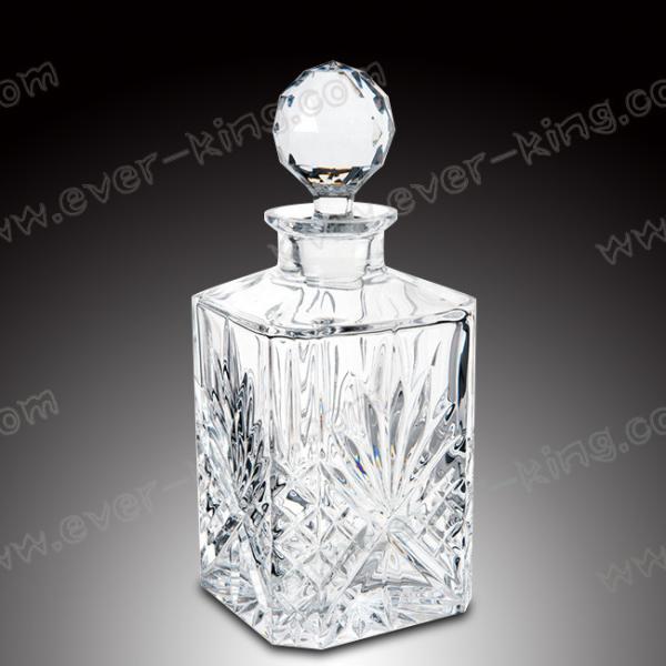 Super Flint Crystal White 750ml Alcohol Container Glass