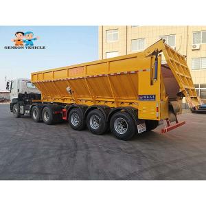Quality 3 Axles Crawler Dump Truck Semi Trailer for delivering stones, sand, coal, carbon, white ash, etc for sale