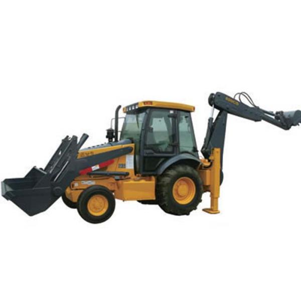 Tractor with Front End Loader and Backhoe , 70KW Power Heavy Equipment Backhoe