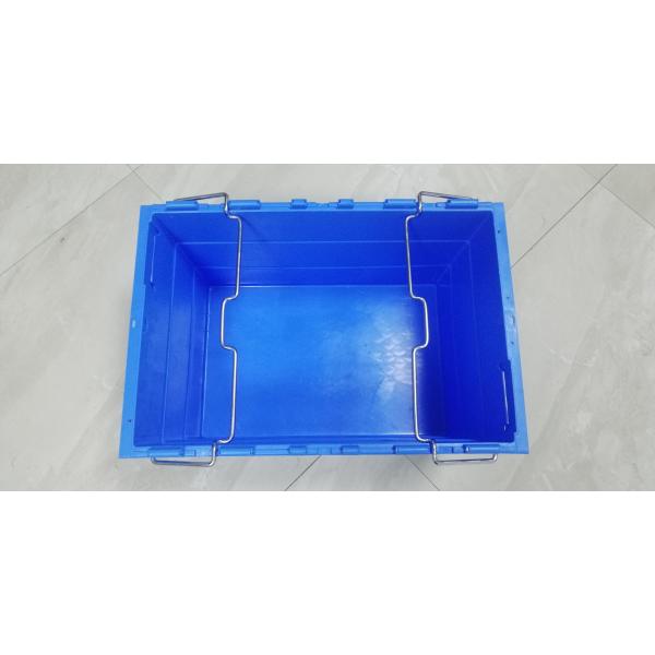 100% Virgin PP Stackable Nesting Trays With Steel Bars Storage Transportation