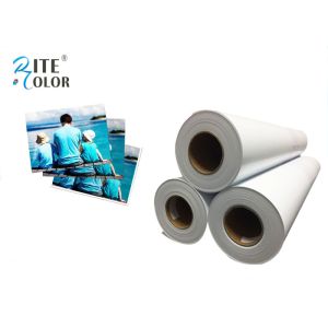 42" Width RC Glossy Photo Paper , White Inkjet Photographic Paper Roll