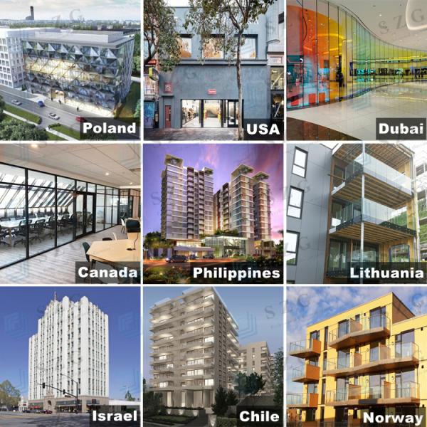 Frameless Glass Wall with 10 Years Warranty and 8mm or 10mm Tempered Glass for Full View Transparency