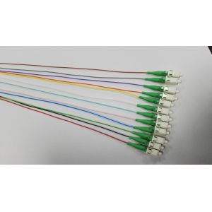 Customized SM Fiber 0.9mm LC APC Pigtail G657A Fiber Optic Patch Cord