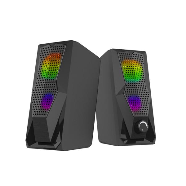 Portable USB Power 2.0 Laptop Woofer Speaker System With Active Mini Design And Plastic Construction