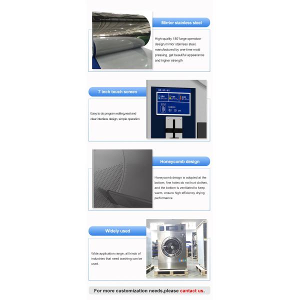 16kg High Efficiency Laundry Dryer Machine Single Tumble Dryer for Hotel Laundry Shop