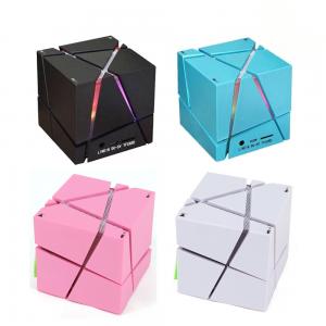 China Home Theater Wireless Speaker System Mini Cube Super Bass Stereo Audio Loud Wireless Speaker Support TF Card For Smartph on sale