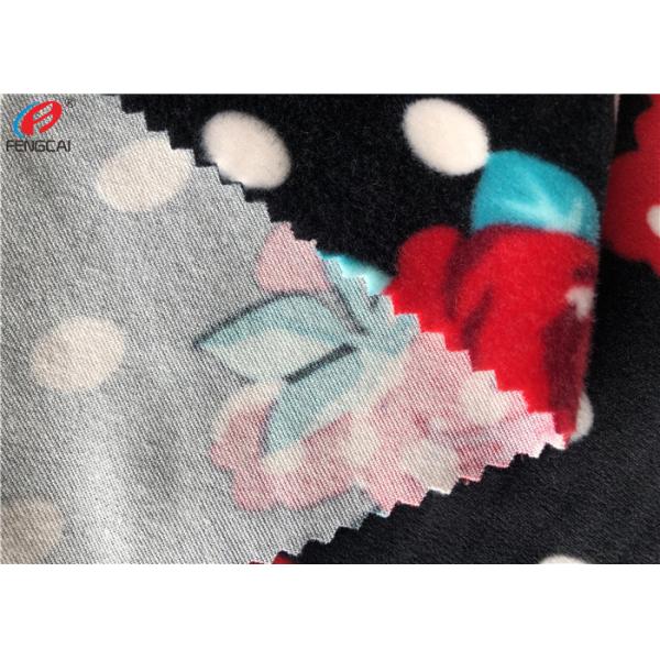 Super Soft Polyester Microfiber Spandex Velvet Fabric / Minky Plush Fabric