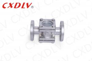 Quality DIN sight glass valve Flow Indicator Double Borosilicate Window Flanged Valve for sale