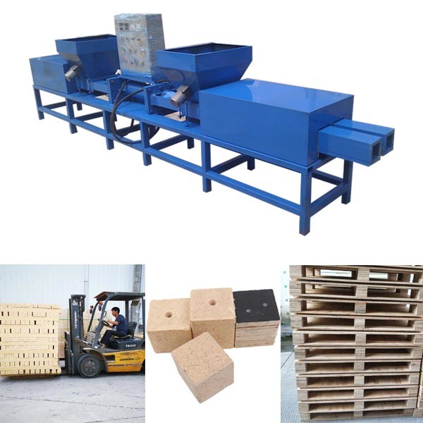 Woodchip Pallet Blocks Making Machine For Euro Pallet In India