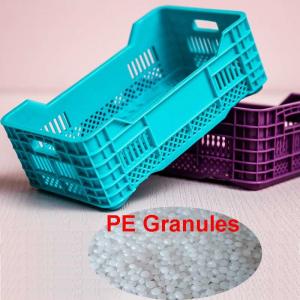 China Plastic Crates HDPE Granules Raw Material HDPE Polymer Granules SGS on sale