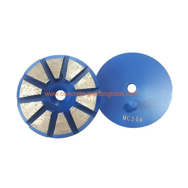 3 inch 10 segments concrete grinding tools single Pin fixed concrete grinding disc for concrete grinder