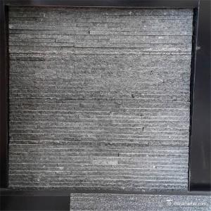 China Black Slate / Quartzite Stone Veneer , Natural Stone Thin Stone Veneer Panels on sale