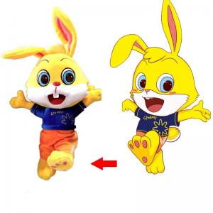 Quality Kawaii Plush Stuffed Bunny Toy With EN71 Certification for sale