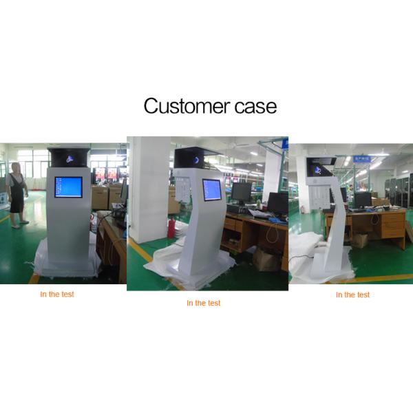 HD Virtual Projection 270 Degree Pyramid 3D Holographic Display Digital Signage Floor Standing