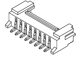 X4703-H 2.5mm Pitch 180° SMT Wire To Board Connector 2P To 16P Receptacle