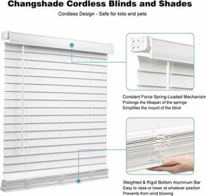 Quality French Window Faux Wooden Venetian Blinds Roman Roller Shades Fade Resistance for sale