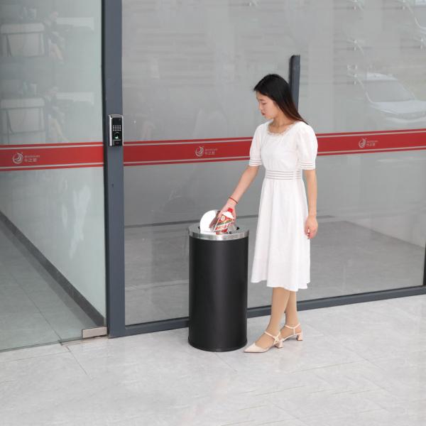 Double Layer Recycling Trash Garbage Can Waste Bin Bin Stainless Steel Trash Can with Inner Bucket
