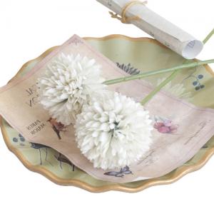 China 28CM Handmade Artificial Chrysanthemum Ball Flowers Wedding on sale