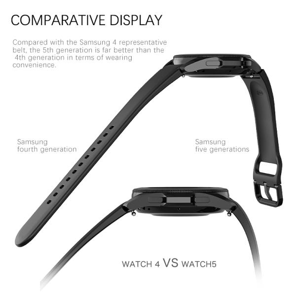 Double Face Silicone Watchband for Samsung Galaxy Watch 5 40mm 44mm 3-7 Days Delivery