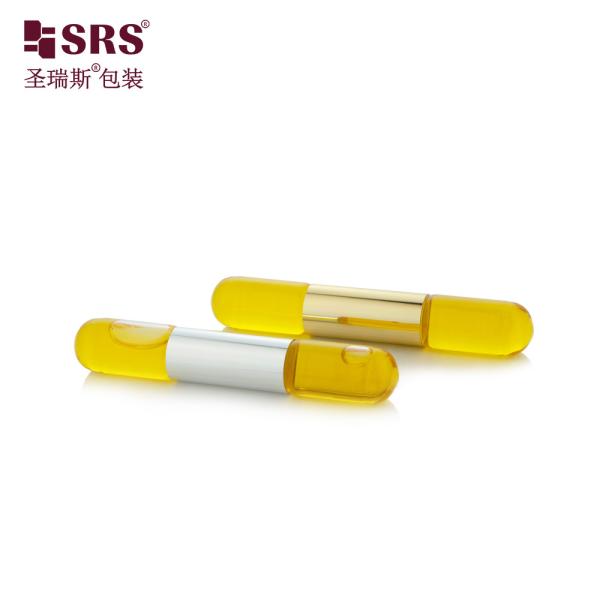 SGB2-5ml+5ml Transparent Cute Empty Perfume Essential Oil Roller Steel Ball Bottle Applicator
