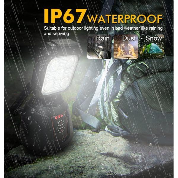 LED Handle Emergency Light Rechargeable Light High Brightness Lighting for Factory Warehouse Outdoor Waterproof