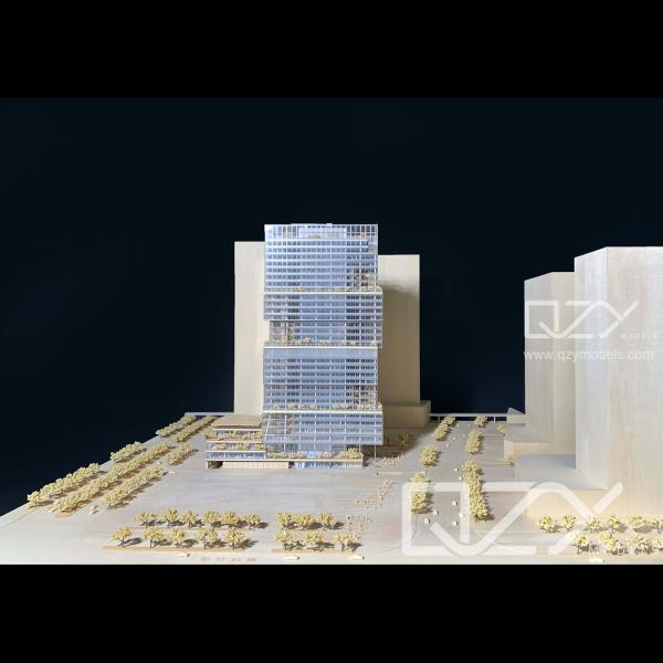 OEM Physical Monochrome Architecture Model JKP 1:300 Bao'An Bay