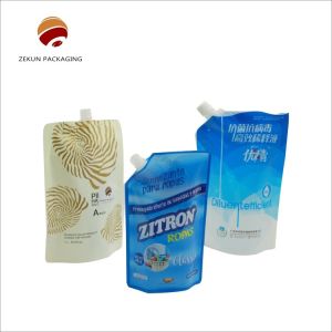 Environmentally Recyclable Spout Pouches Stand Up Spout Bag Durable