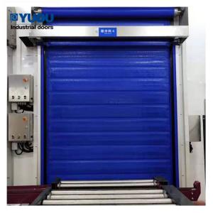 China 3*4.5m Cold Room High Speed Door PVC Fabric 2.0m/s Fast Rolling Door 0.75KW Motor on sale