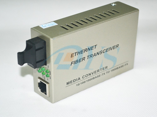 10 / 100 / 1000M Singlemode Duplex SC Optical Fiber Media Converter , High-speed