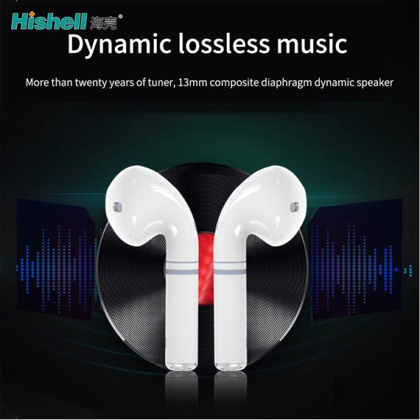 HiFi Lightweight True Wireless Stereo Gaming Earbuds White BT5.0 With Touch Display