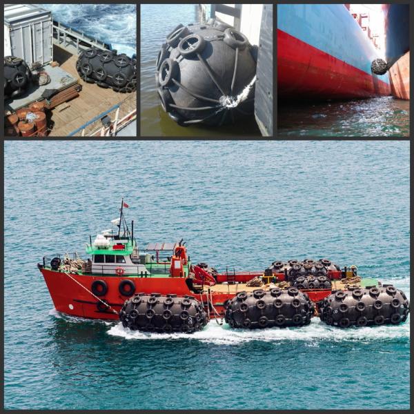 Ship To Ship Pneumatic Boat Rubber Fender With Tyre Chain Net