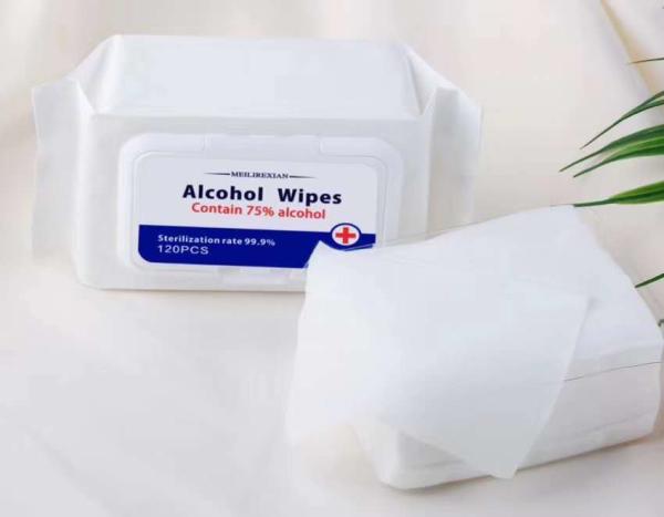 Anti Bacteria Alcohol Disinfectant Wipes , 10pcs Isopropyl Alcohol Wipes