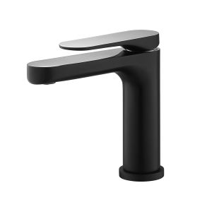 China Matt black&chrome Wash basin Faucet  25mm Ceramic Cartridge  Faucet on sale