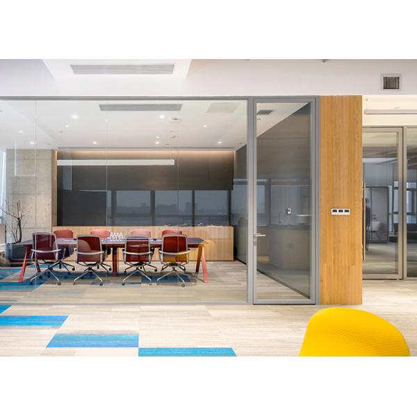Demountable Glass Partition Wall Easy Installation Every Design Single Double Glass
