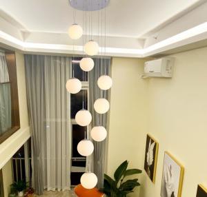 Quality Ordic Glass Ball Cluster Modern Chandeliers Pendant Lights E27 ODM for sale