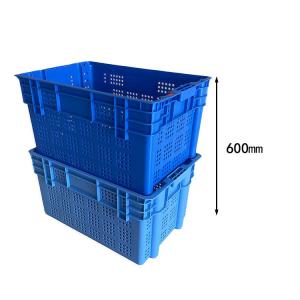 Quality Recyclable HDPE Plastic Crates 200lbs Stackable Storage Crates for sale