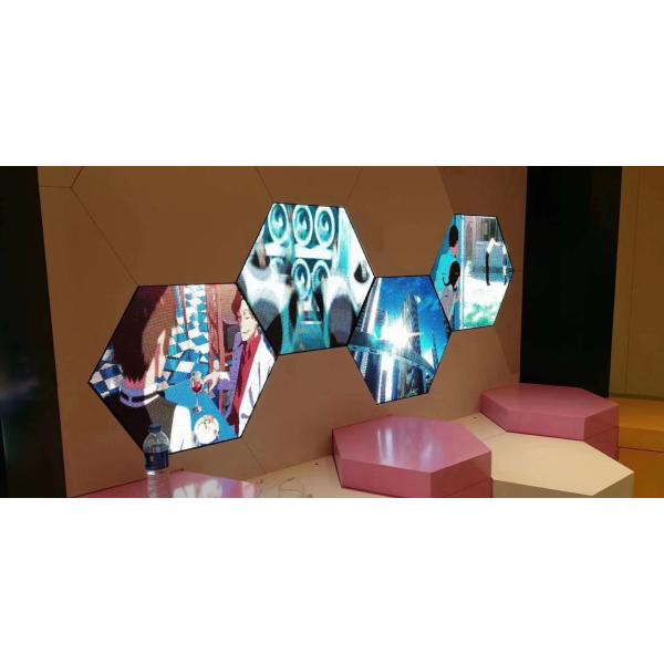 ROHS 300mm P3.2 Hexagon Led Display Screen Full Colour
