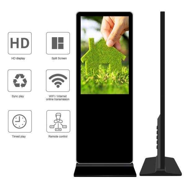 Vertical Floor Stand Digital Signage 55inch Indoor Multi Touch LCD Screen