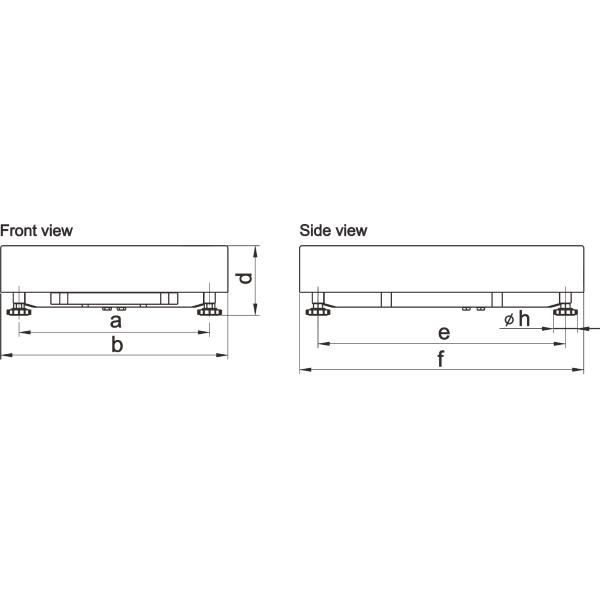 150kg Digital Platform Scale , Steel Electronic Scale Platform
