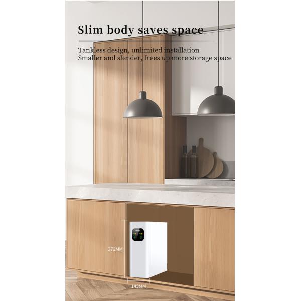 Heating Water Purifier 0.0001um Reverse Osmosis Water Filter Countertop Installation Free