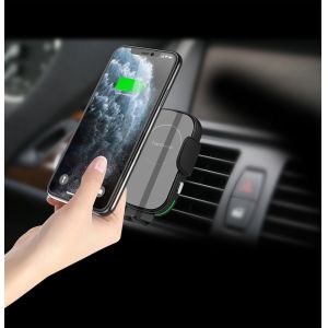 Buy cheap 15W Wireless Charger Automatic Clamping Car Mount Phone Holder QI Fast Charging from wholesalers